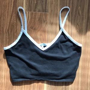 Black and white Charlotte Russe crop top